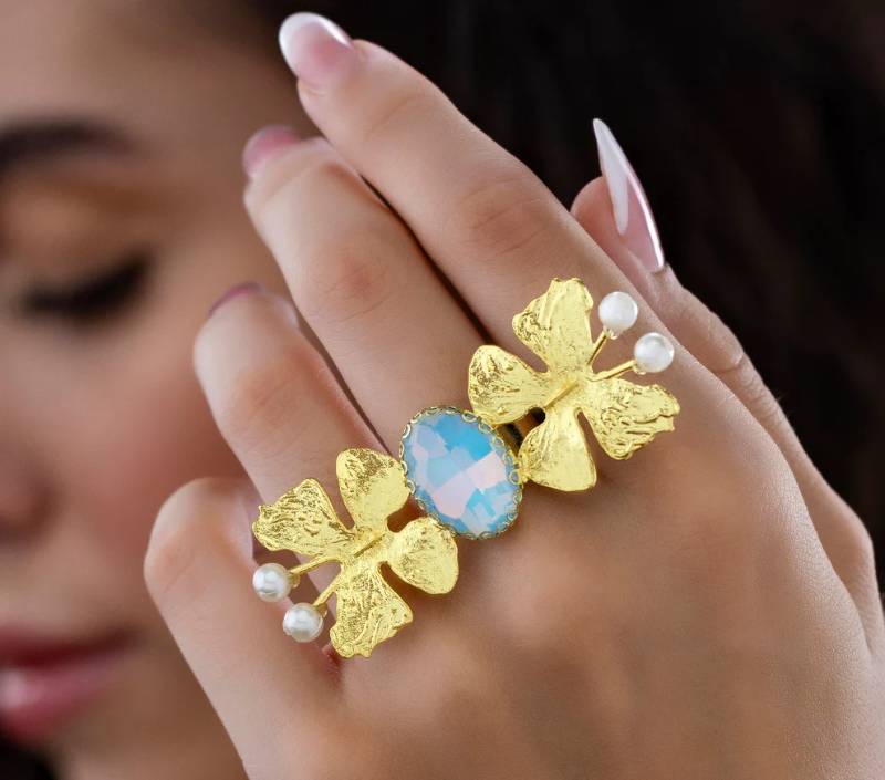 Anti-Tarnish Golden Butterfly Ring (Adjustable Size)