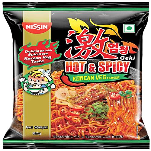 Nissin Hot & Spicy Korean Veg Noodles