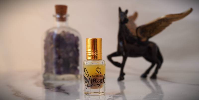 Amethyst Blissful Aura (Organic Perfume + Amethyst Crystals)