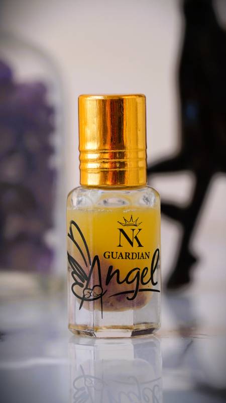 Amethyst Blissful Aura (Organic Perfume + Amethyst Crystals)