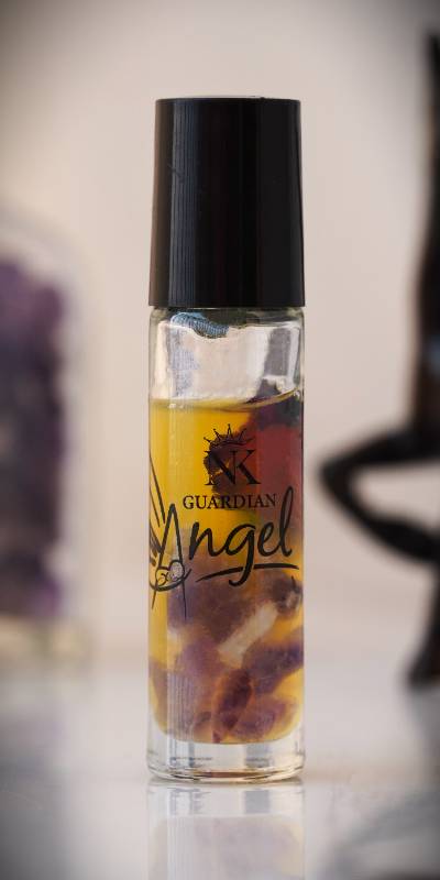 Amethyst Blissful Aura (Organic Perfume + Amethyst Crystals)