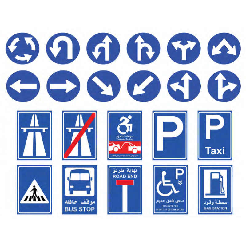 لوحات الارشادية (Directional Signs)