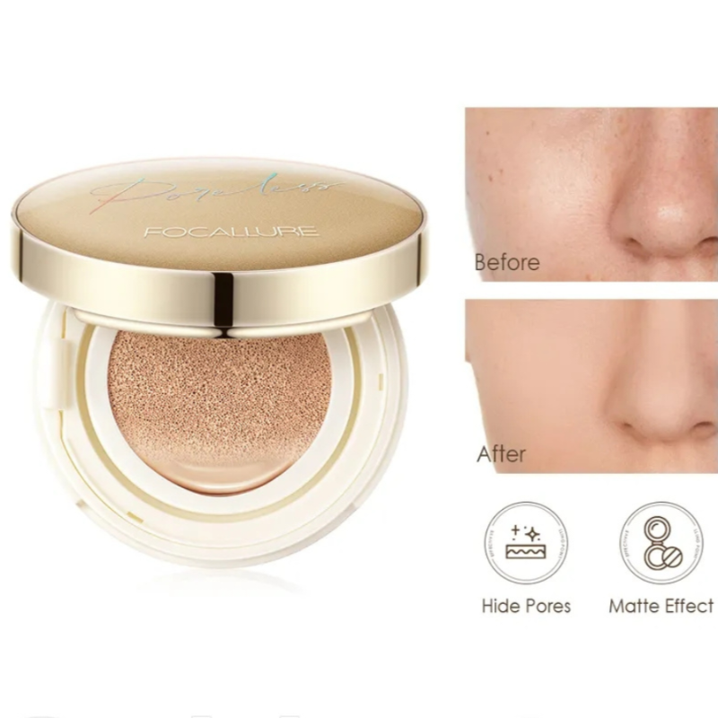 Base cushion Focallure con aloe vera y centella asiática