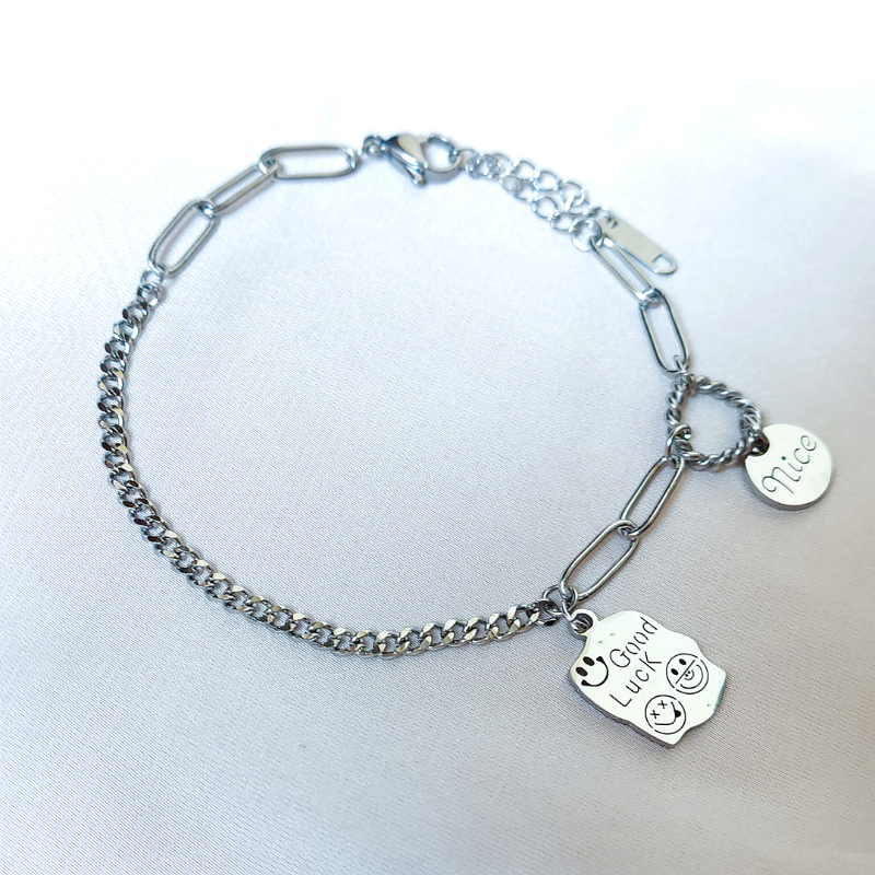 Pulsera Good Luck acero inoxidable