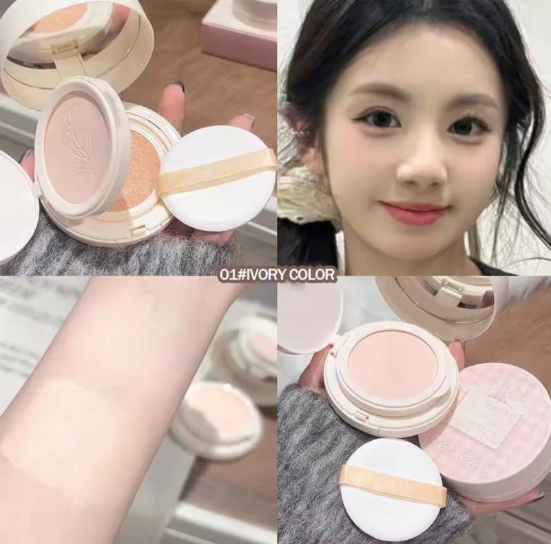 Base Cushion + Polvo Compacto Gege Bear