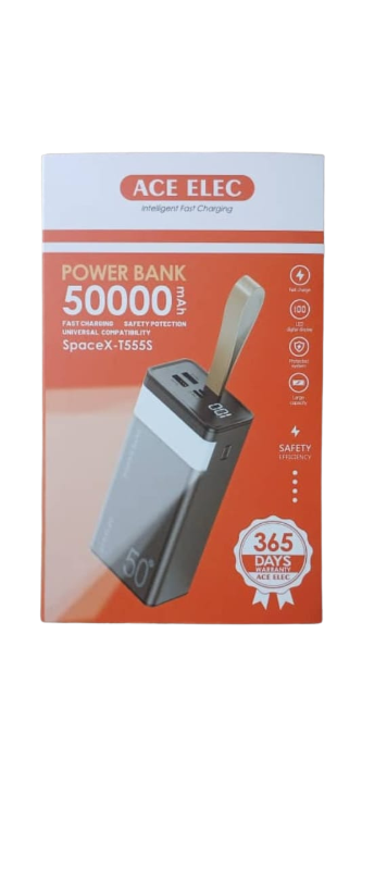 50000mah Original Powerbank Fast Charging 22.5W Intelligent PowerBank