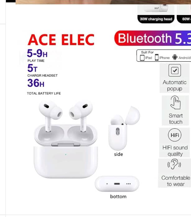 Airpods Pro2 Wireless Stereo Bluetooth Earphones