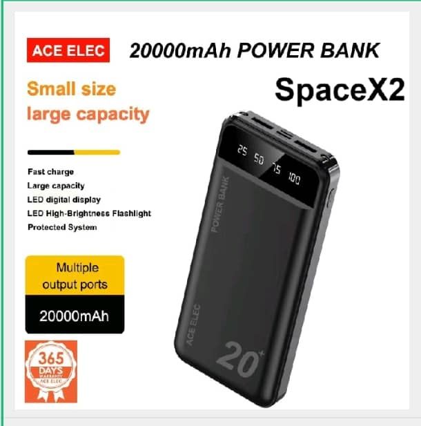 20,000mah with lights