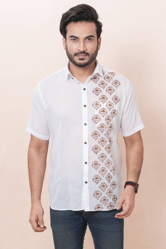 Brown Box White Muslin Cotton Shirt
