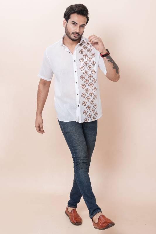 Brown Box White Muslin Cotton Shirt