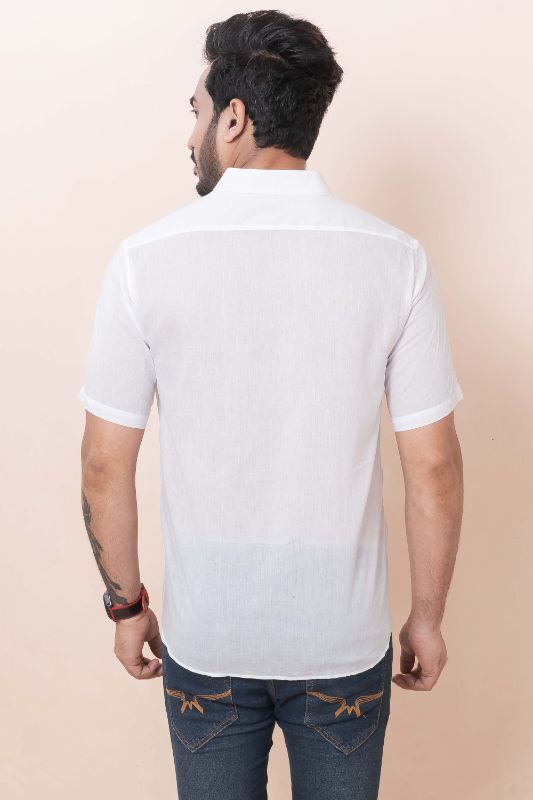 Gray Shade White Muslin Cotton Shirt