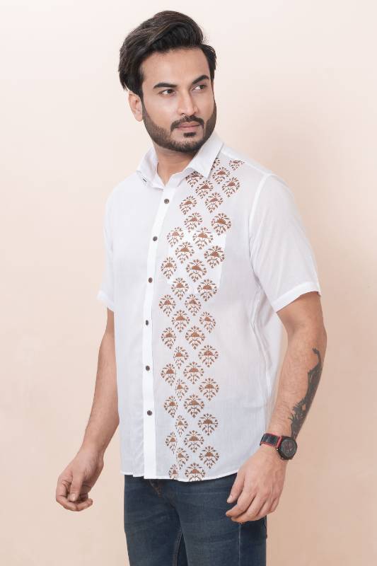 Brown Box White Muslin Cotton Shirt