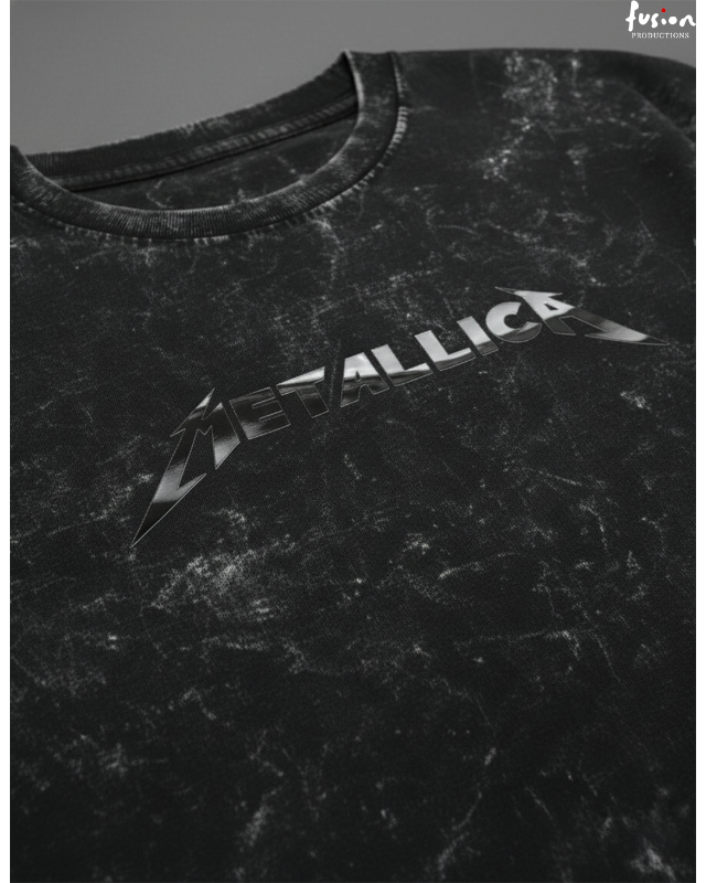 METALLICA Premium Acid Wash Oversized T-Shirt