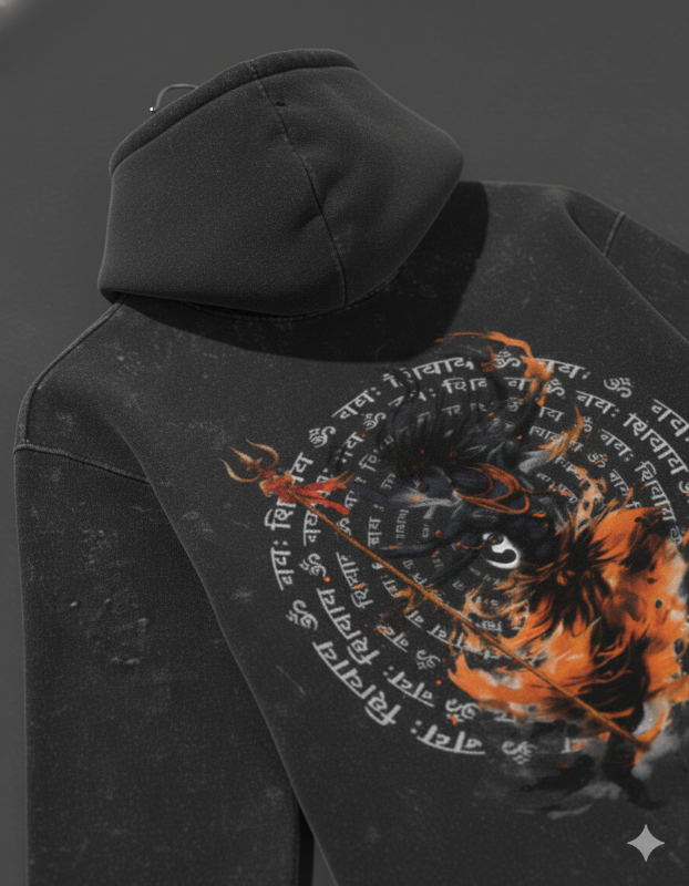 Shiva Acid wash Hoodie