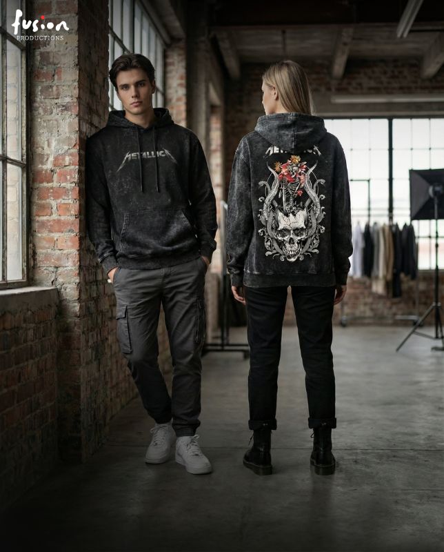 METALLICA Premium Acid Wash Hoodie
