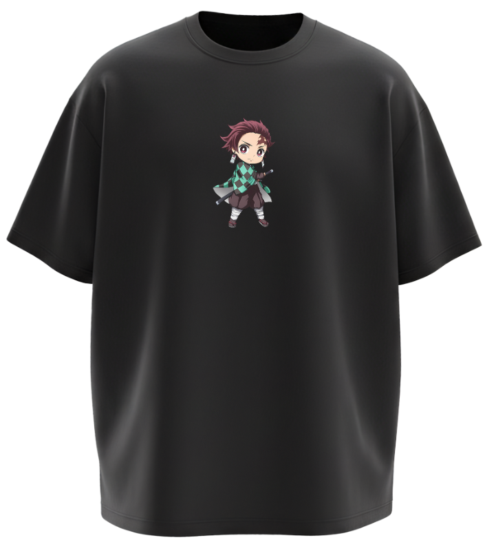 Tanjiro Demon Slayer Oversized Tshirt
