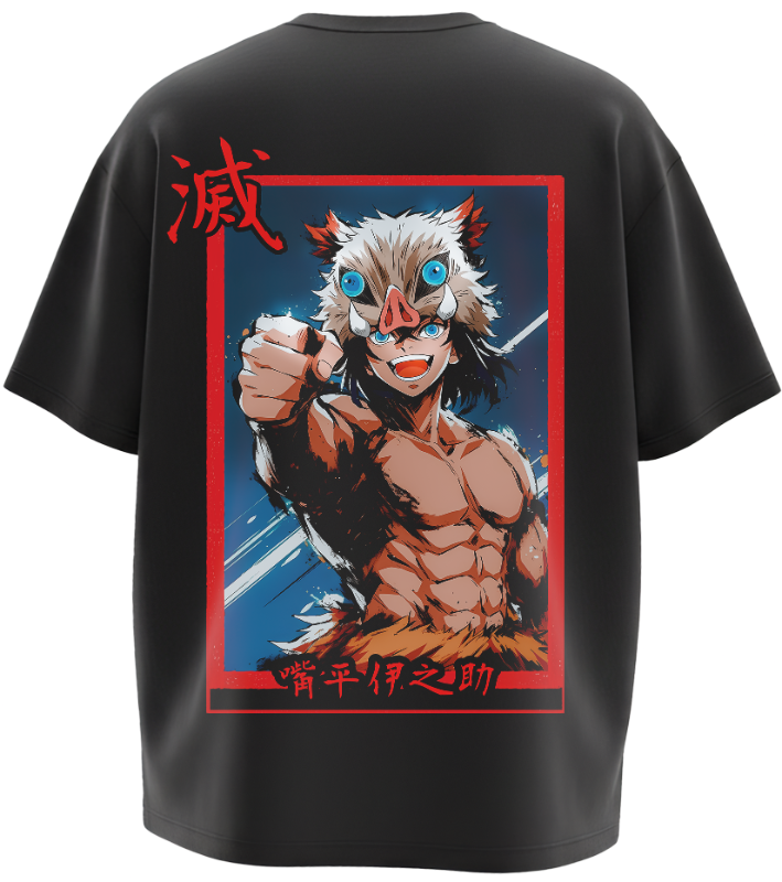 Inosuke Demon Slayer Oversized Tshirt
