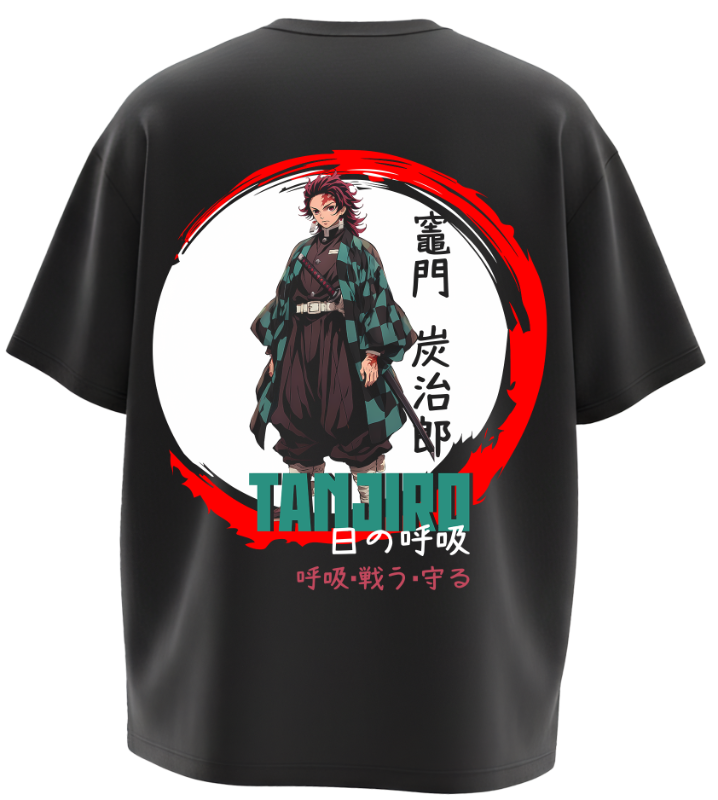 Tanjiro Demon Slayer Oversized Tshirt