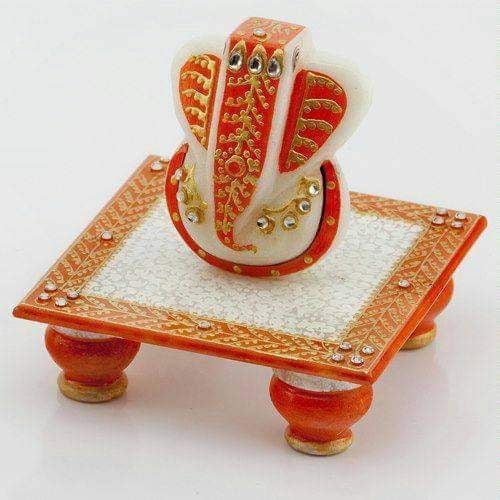 4x4 inch Marble Puja Choki