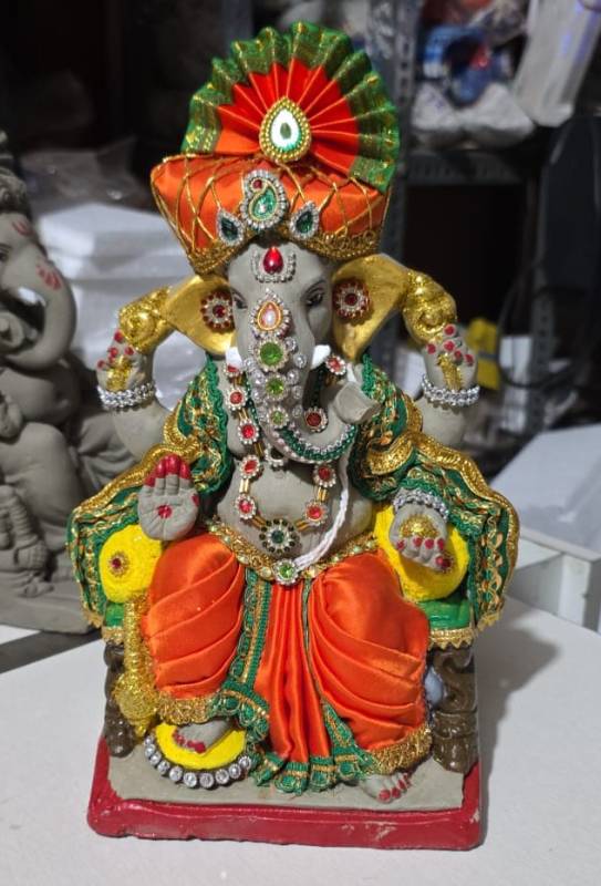 Lalbag Cha Raja 10 Inch Draped