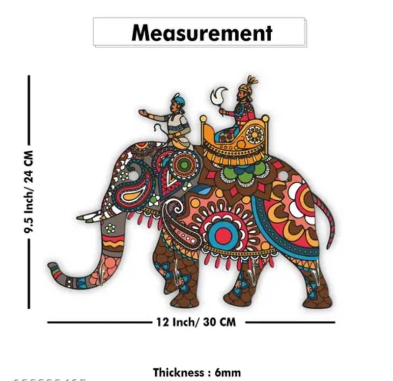 MDF Elephant Key Holder