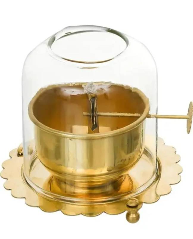 Akhand Diya - Glass Top