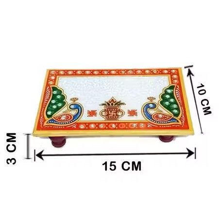 6x4 inch Marble Puja Choki