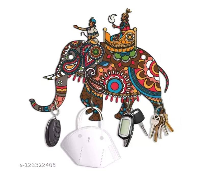 MDF Elephant Key Holder