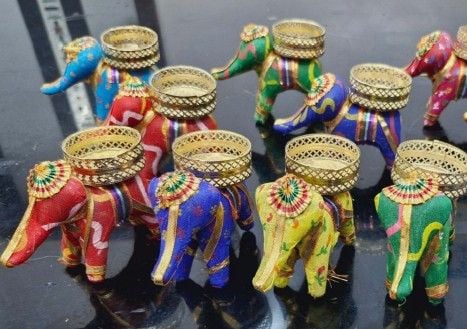 TL310 Elephant Tlight Holder  (PAIR)