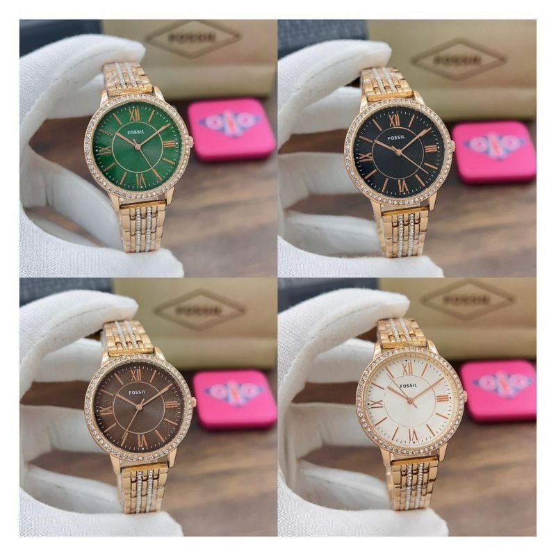 Fossil Jacqueline Collection – Rosegold Diamond Dial