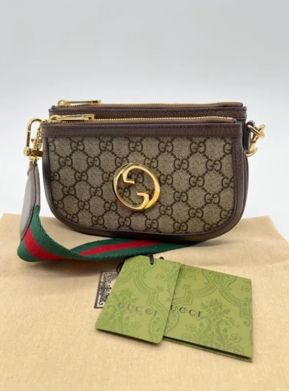 Gucci GG Blondie Mini Shoulder Bag – Ebony Canvas