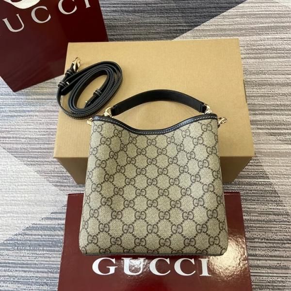Gucci GG Emblem Medium Bucket Bag