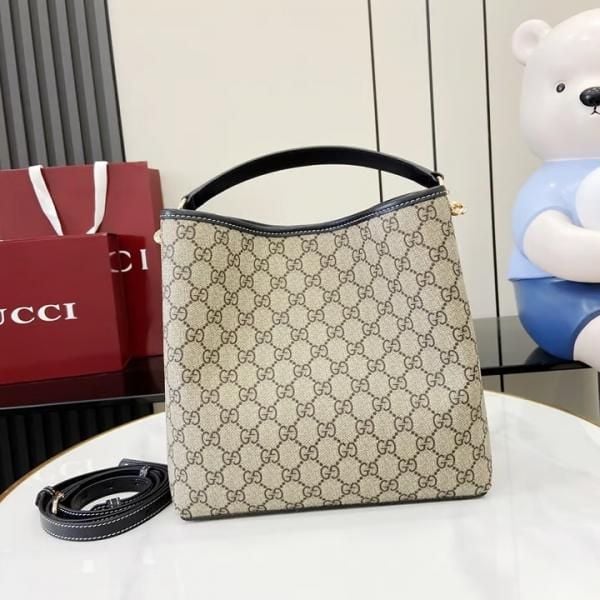 Gucci GG Emblem Medium Bucket Bag