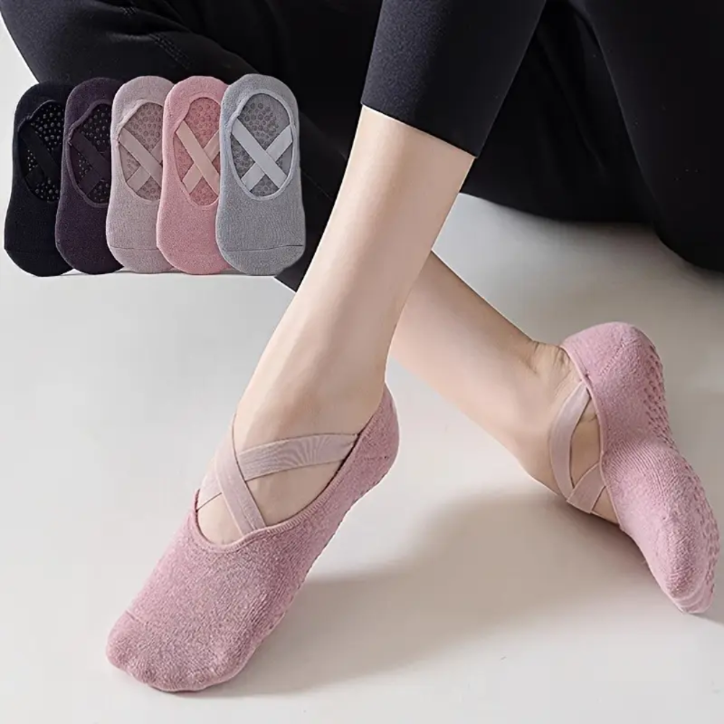 Medias antideslizantes Standar - Modelo Balerina Rosado