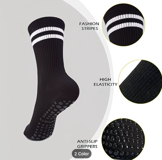 Medias antideslizantes Standar - Modelo pantorrilla  Negro