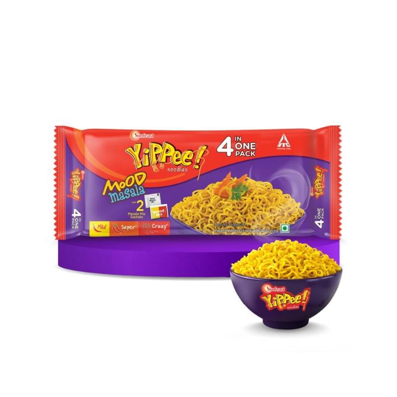 Yippee Mood Masala Instant Noodles with 2 Masala Sachets 75g