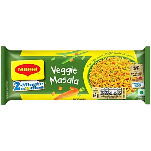 Maggi 2-Minute Veggie Masala Instant Noodles, 248 g