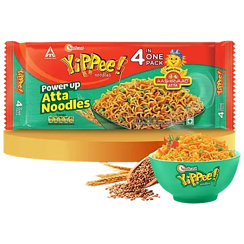 Yippee Power Up Atta Noodles, 280 g