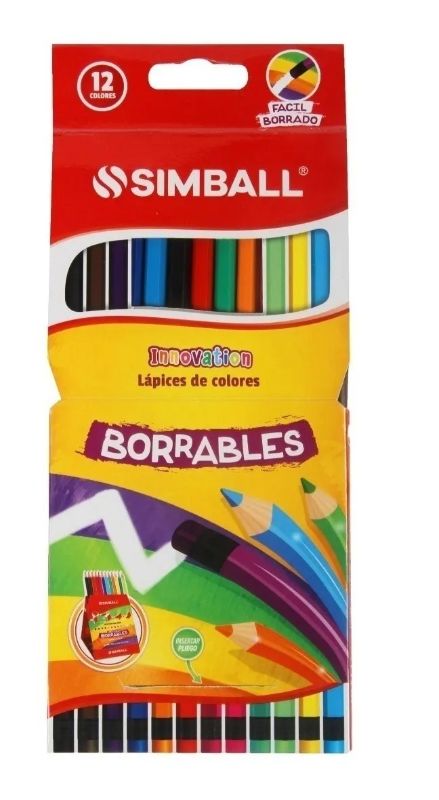 LAPICES SIMBAL CON GOMAS X12