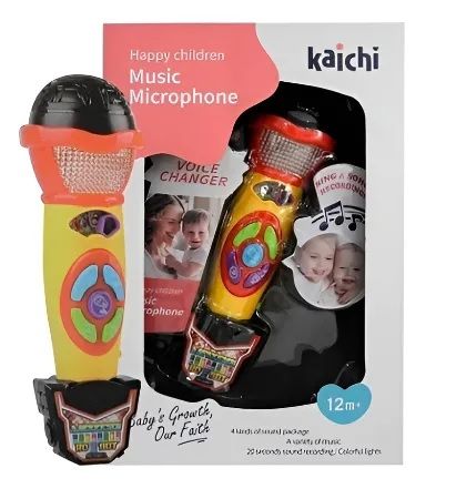 BABY MUSICAL MICROFONO C/NEGRO C/LUZ