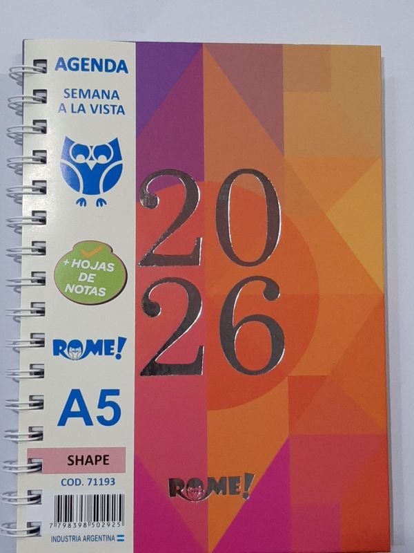 vista semanal A5  71193