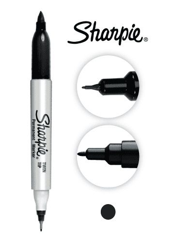 FIBRA  SHARPIE DOBLE PUNTA
