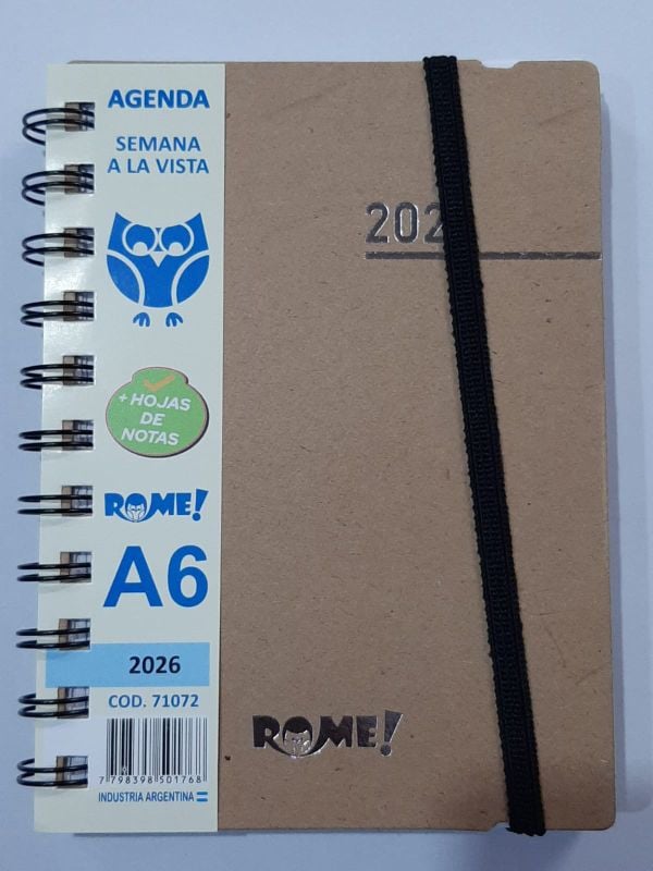 vista semanal A6  71072