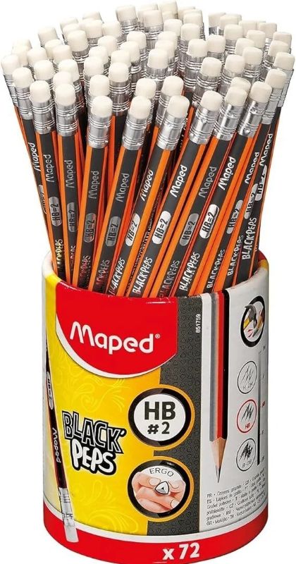 LAPIZ NEGRO MAPED CON GOMA