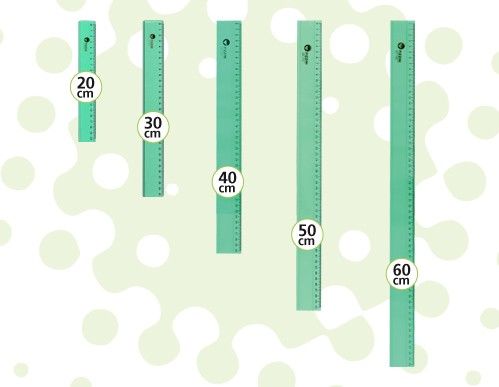 REGLA PIZZINI VERDE X30 CM