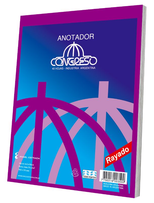 BLOCK ANOTADOR CONGRESO