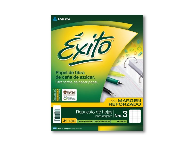 REPUESTO DE HOJA ÉXITO X24