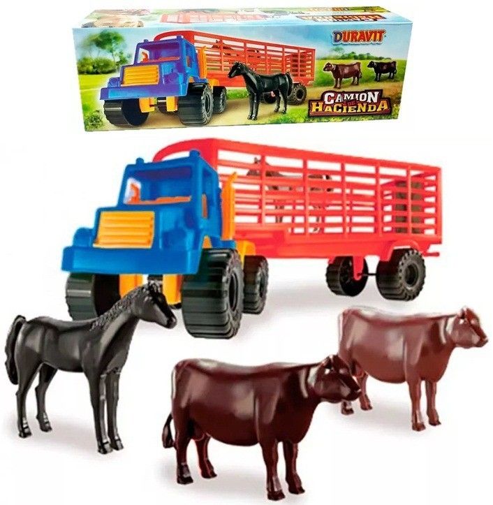 CAMION HACIENDA C/ANIMALES EN CAJA