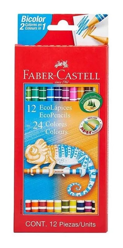 LAPICES FABER BICOLOR X 12