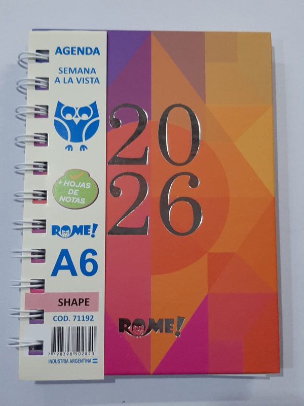 vista semanal A6  71192